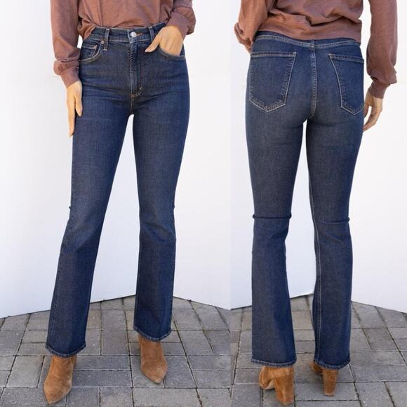 Agolde Nico Dark Wash High Rise Straight Leg Jeans 29 - Picture 1 of 7